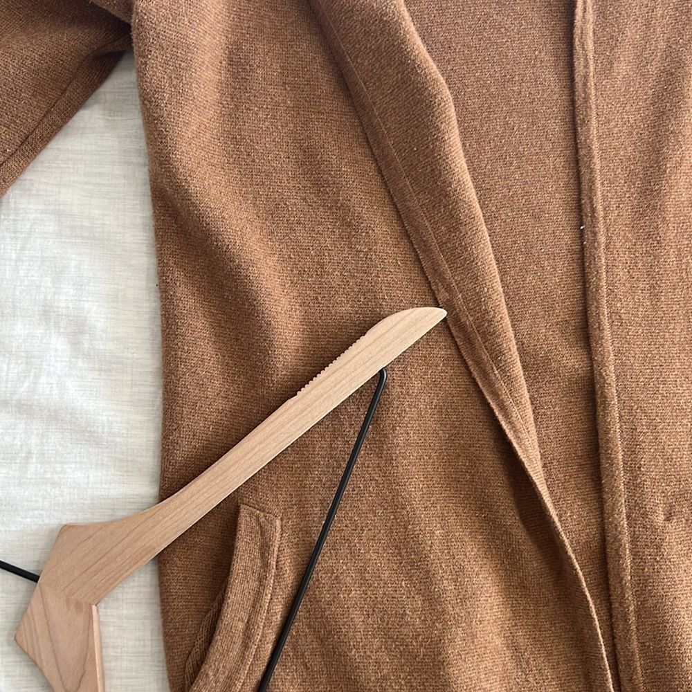 J. Crew Juliette Collarless Sweater Blazer Cardigan Women XSmall Brown - Picture 7 of 10